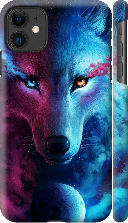 Чехол на iPhone 11 Арт-волк (3999m-1722-42517)