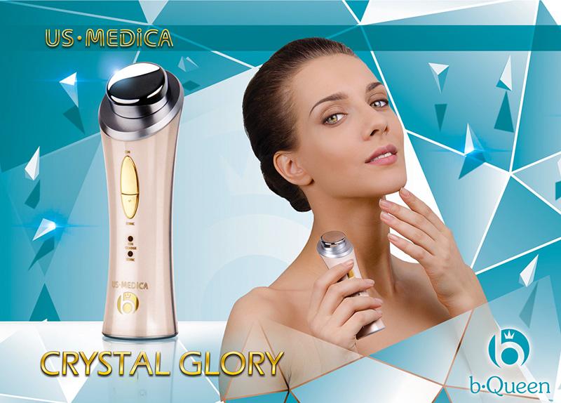 Прилад для догляду за шкірою US MEDICA Crystal Glory Бежевий (US0536) - фото 6