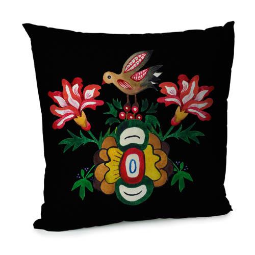 Подушка диванная бархатная Presentville Цветы и птичка 45x45 см (45BP_23M005) Подушка диванная бархатная Presentville Цветы и птичка 45x45 см (45BP_23M005)