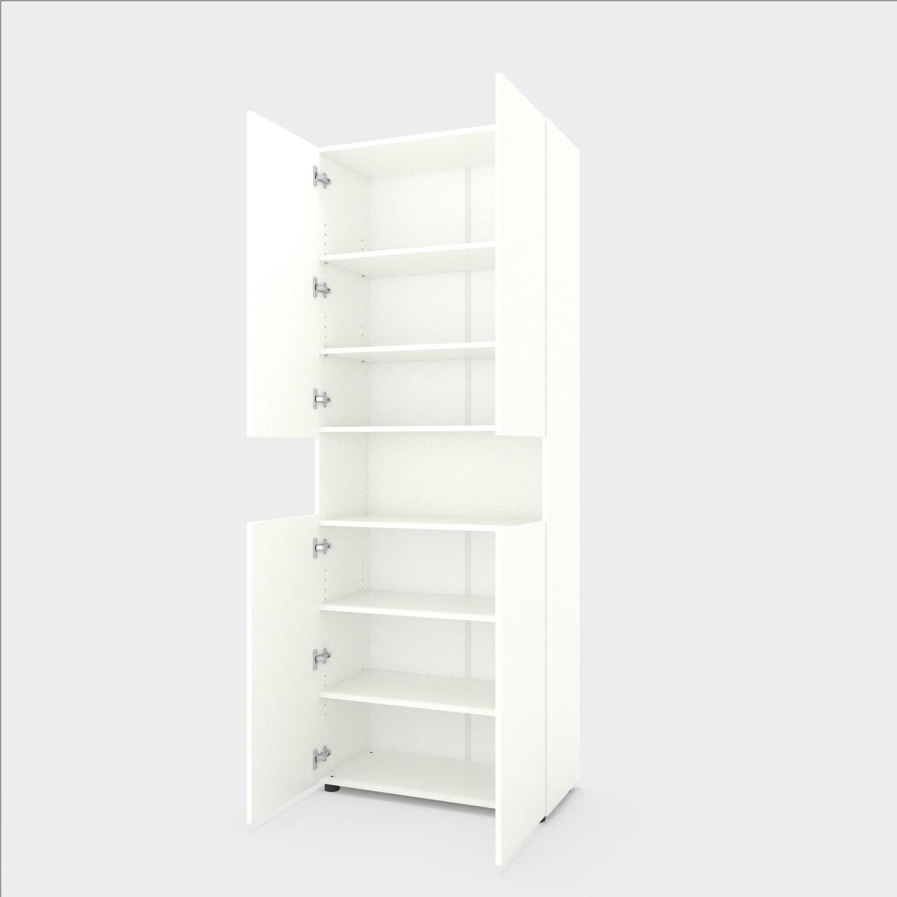 Пенал Metkas Home B002 ЛДСП 800x350x2130 мм Білий сніг - фото 2 Пенал Metkas Home B002 ЛДСП 800x350x2130 мм Білий сніг - фото 2