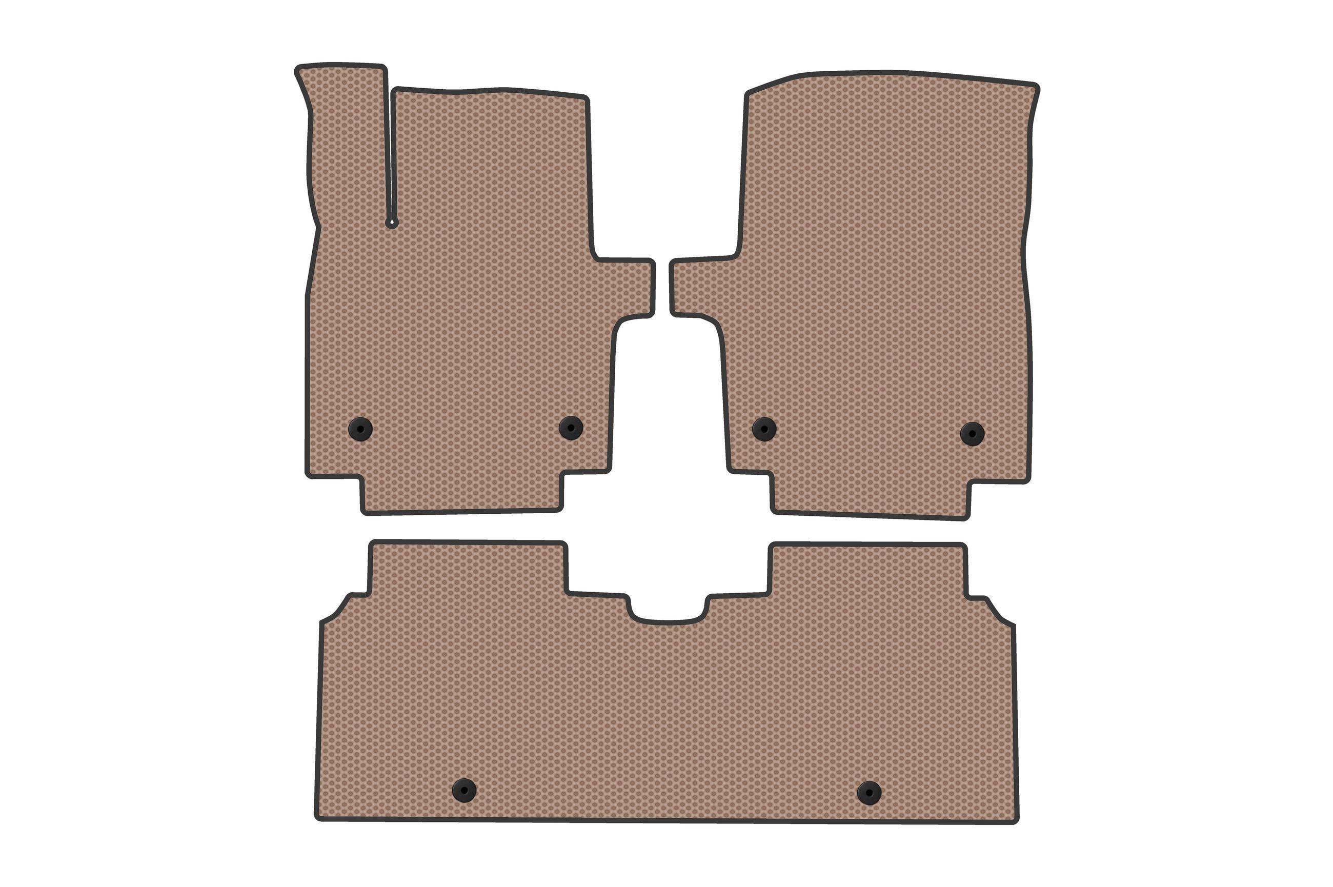 Коврики резиновые Digital Designs Carsuit для Kia EV6 2021- г. Бежевый (185497)