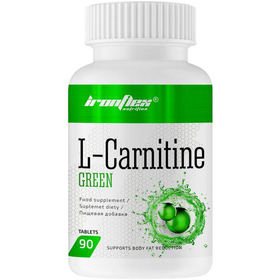 Жиросжигатель для спорта IronFlex L-Carnitine Green 90 Caps