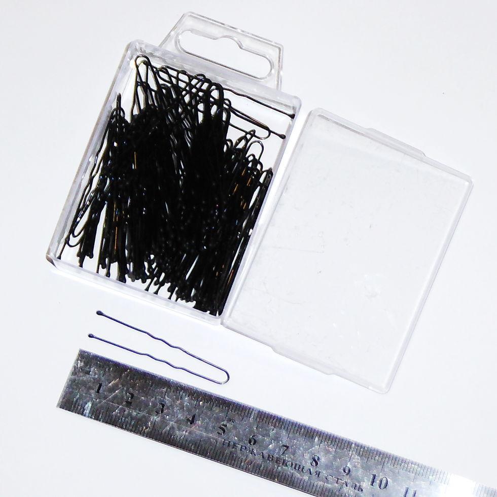 Заколки для волос ДенІС professional 45 мм волна 100 шт.Черный (1453070707) - фото 5