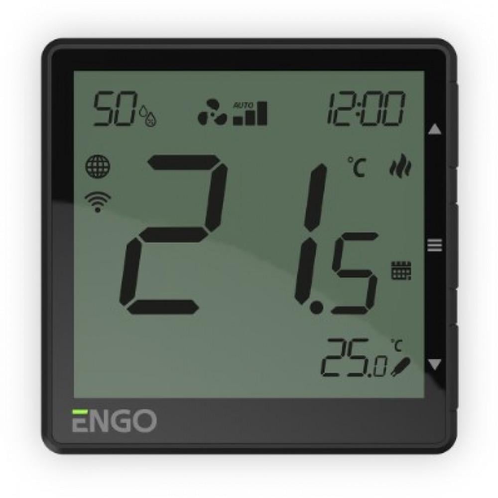 Термостат фанкойла ENGO Wi-Fi 230V Черный (23321243)