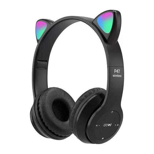 Навушники дитячі Cat Ear P47M Bluetooth з котячими вушками та RGB підсвіткою (ST01013) Навушники дитячі Cat Ear P47M Bluetooth з котячими вушками та RGB підсвіткою (ST01013)