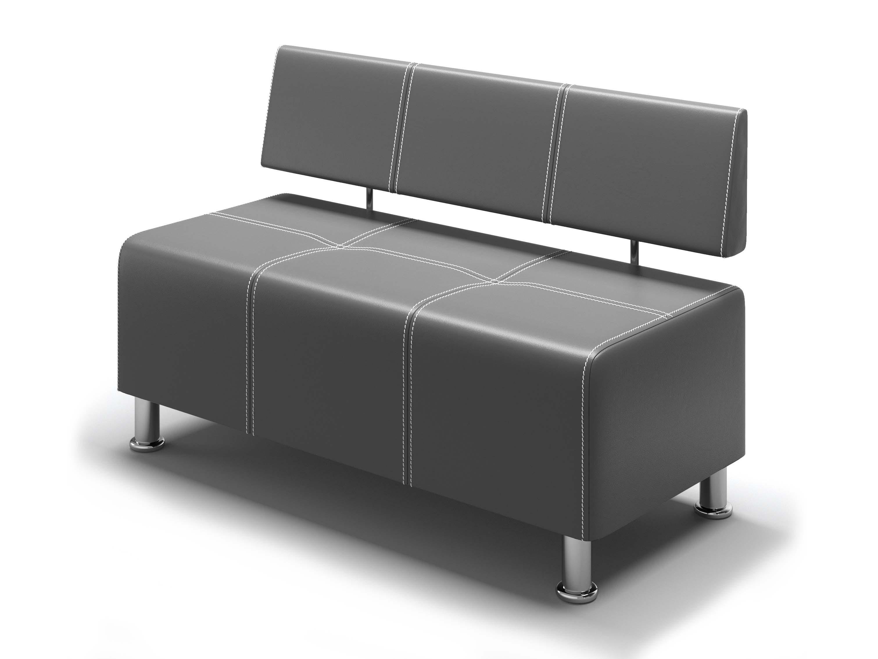 Диван-кресло прямой офисный BNB Joker 120 см Серый