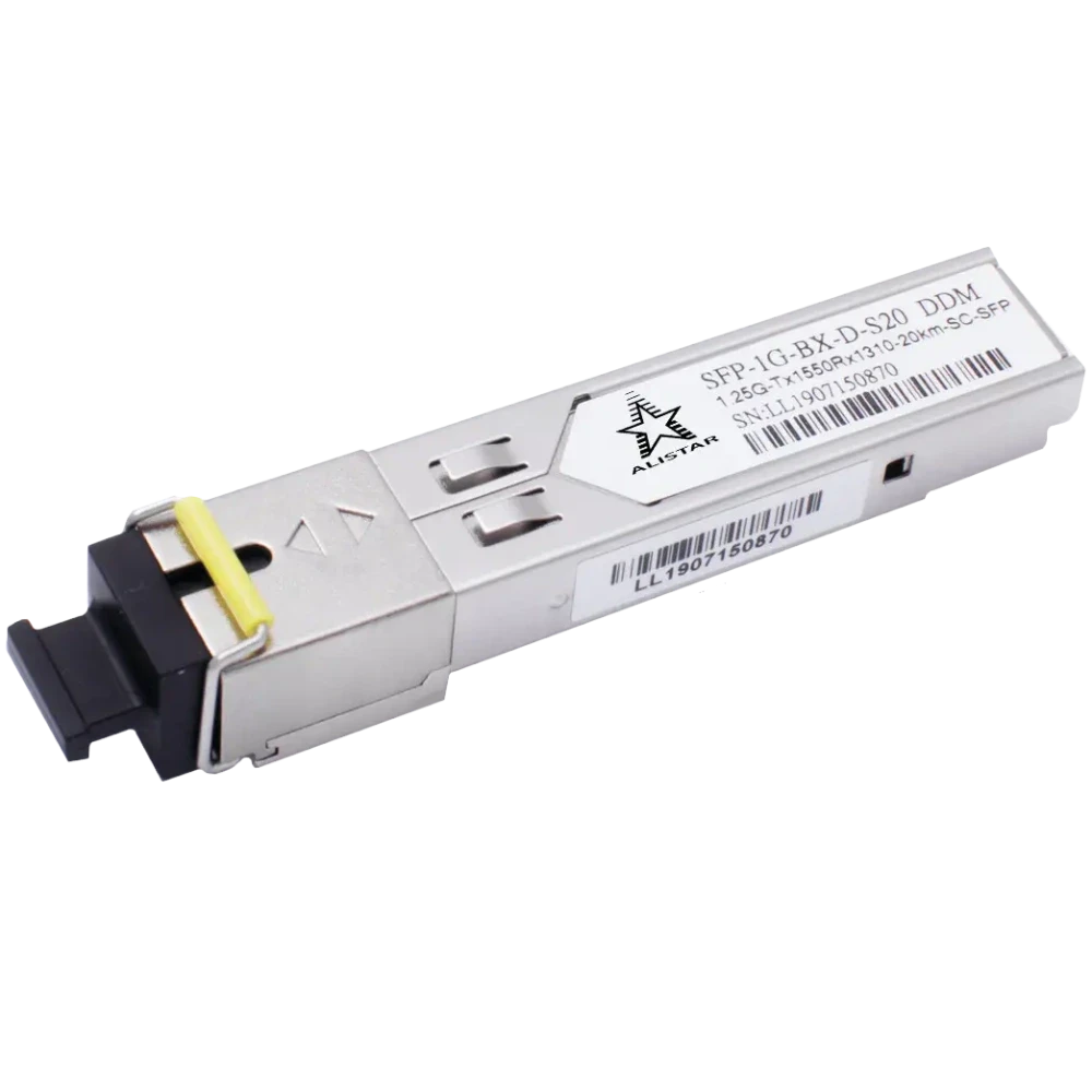 Модуль ALISTAR SFP-1G-BX-D-S20 SFP 1G 1SM WDM SC 20KM TX1550/RX1310nm DDM (2989875001)