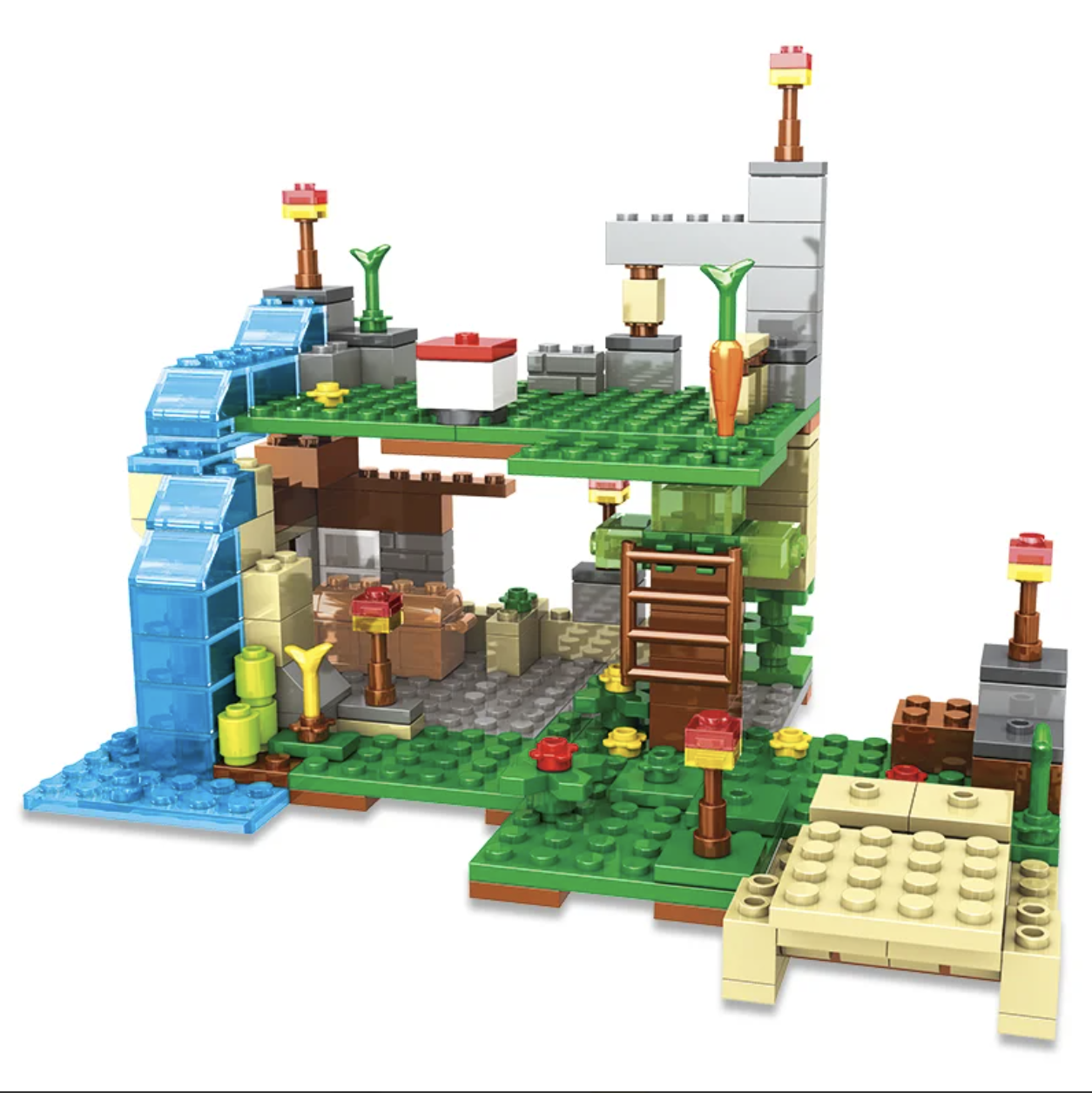 Конструктор My World Скеля біля водоспаду 310 деталей (SJ81005) - фото 6 Конструктор My World Скеля біля водоспаду 310 деталей (SJ81005) - фото 6