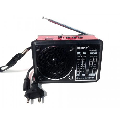 Радіоприймач FM NEEKA NK-203 USB портативний акумуляторний Радіоприймач FM NEEKA NK-203 USB портативний акумуляторний