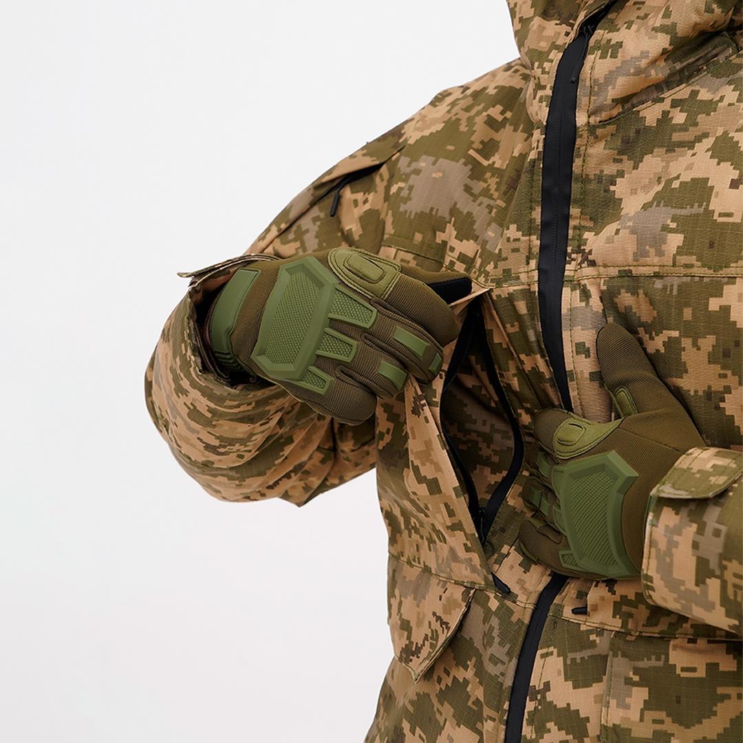 Куртка-бушлат зимняя для ВСУ Ukr Cossacks Softshell ММ14 р. 54 Пиксель (UC_TLJ001STS_005-54) - фото 3