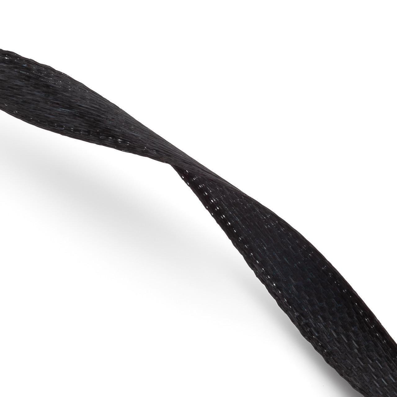 Лента атласная 0,6 см 1 рулон 91 м Черный (ЛТ0006а06)