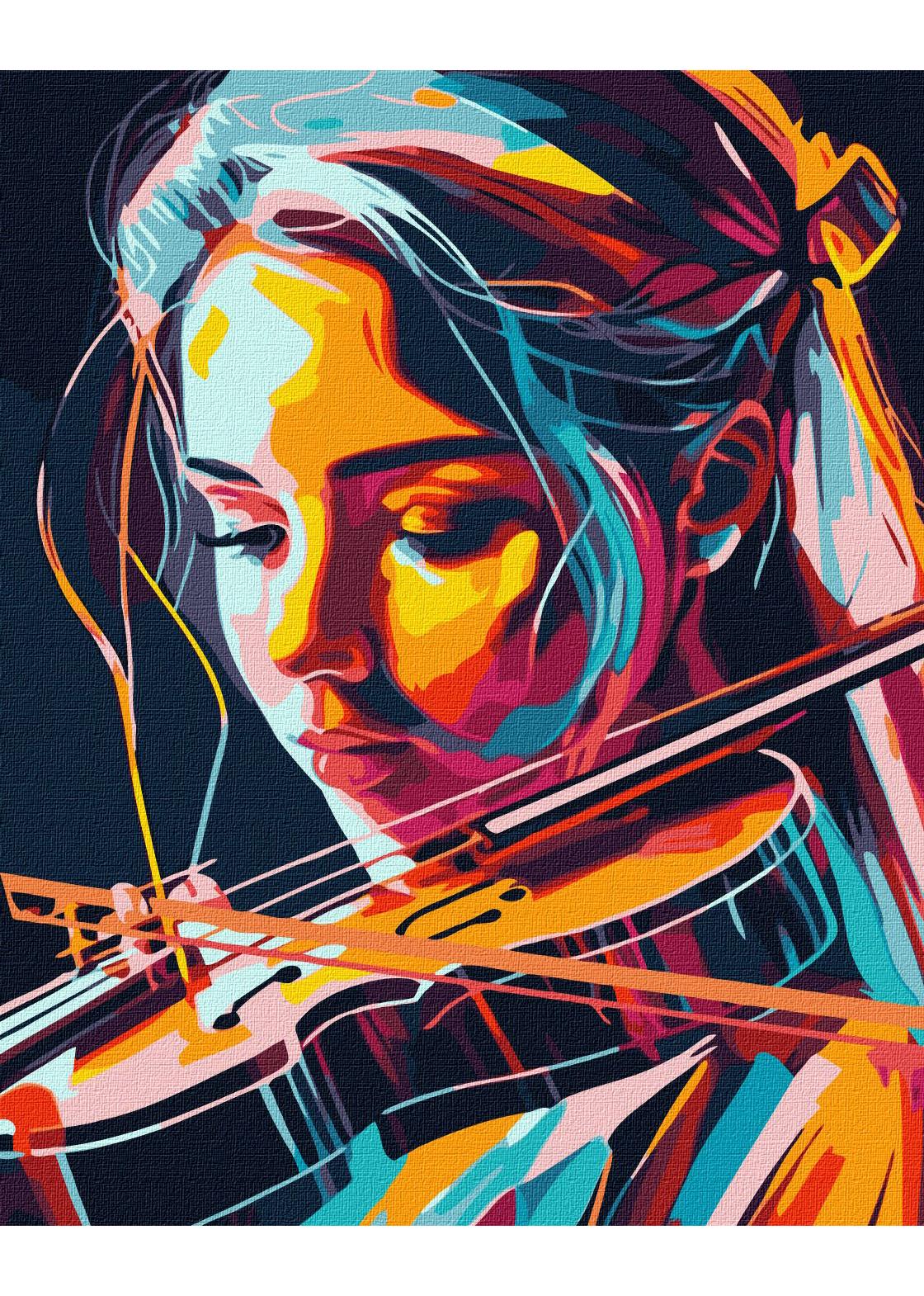 Картина по номерам Идейка Виртуозная скрипачка 40х50 см (KHO8324)