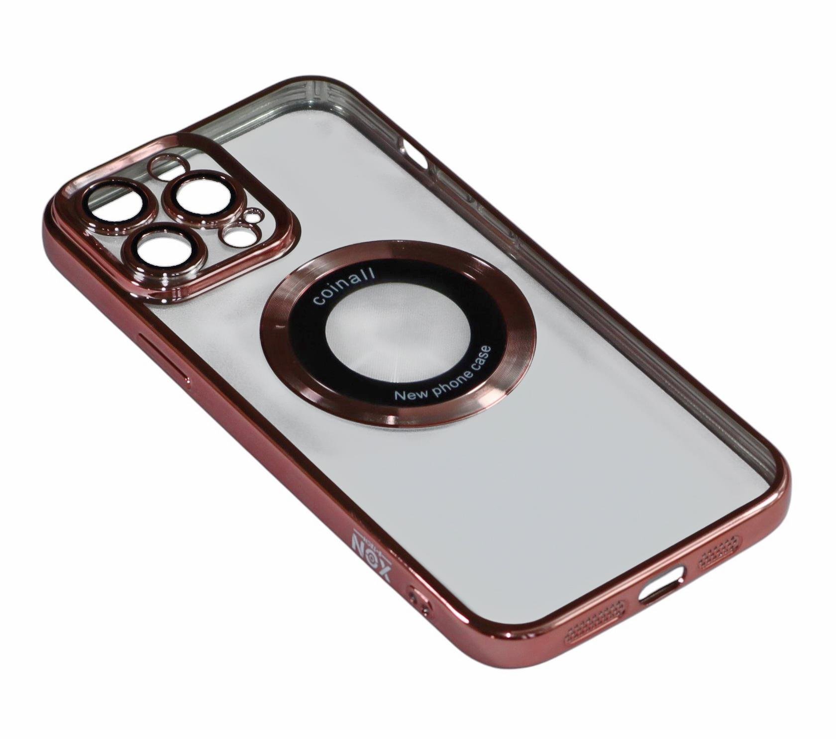 Магнитный чехол XON PhoneCase Magnetic для iPhone 13 Pro Max (PCMC1113400P 8222) Розовый/Прозрачный Магнитный чехол XON PhoneCase Magnetic для iPhone 13 Pro Max (PCMC1113400P 8222) Розовый/Прозрачный