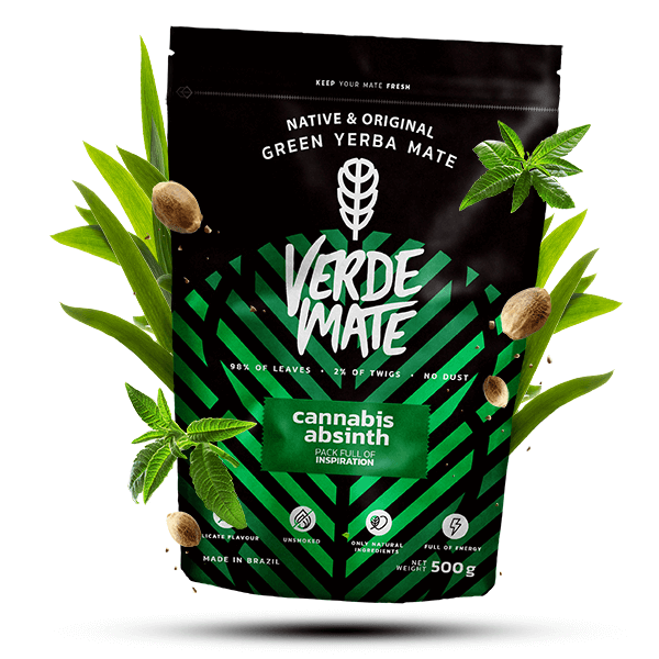 Чай йерба мате Yerba Verde Mate Cannabis Absinth Green 500 г - фото 4