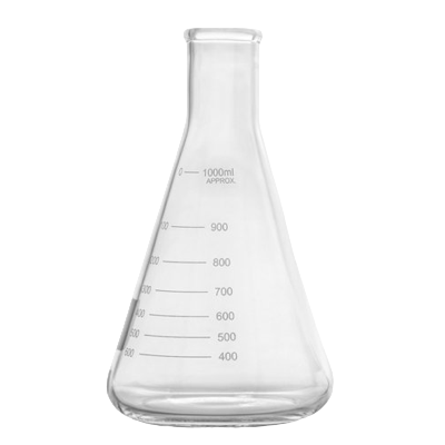 Колба коническая Кн-3-1000-42 c градуировкой 1000 мл