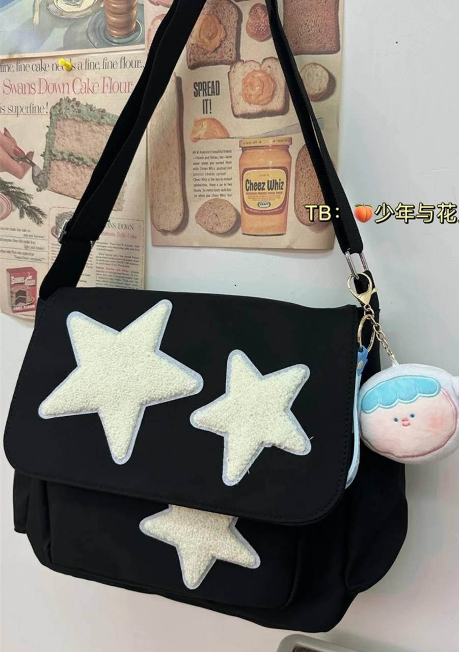 Сумка для девочки для школы/института с карманами в японском стиле Черный - фото 4 Сумка для девочки для школы/института с карманами в японском стиле Черный - фото 4