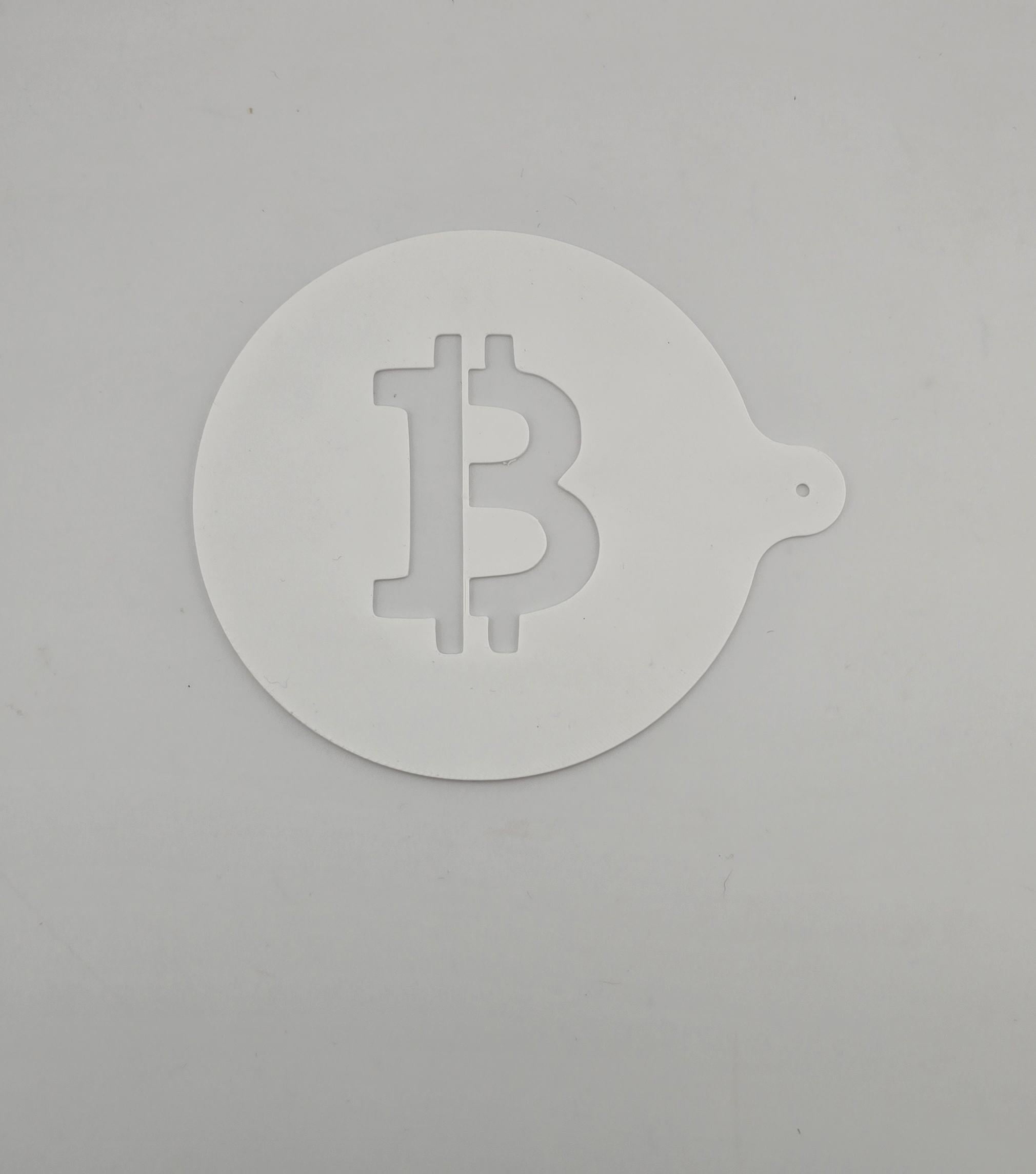 Трафарет для кофе и десертов Bitcoin (0448)
