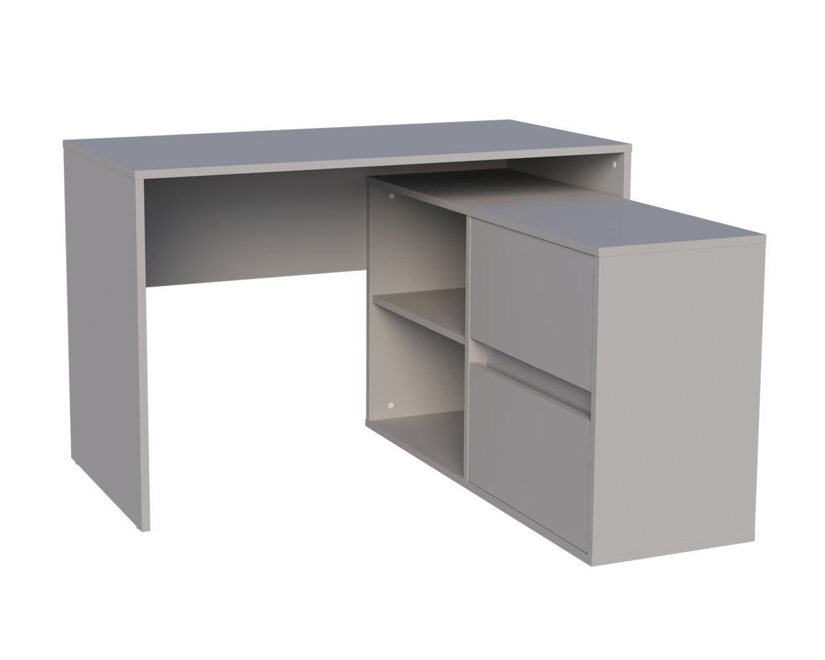 Письменный стол Intarsio TWIN K 78,6х114х120х60 см Камень серый