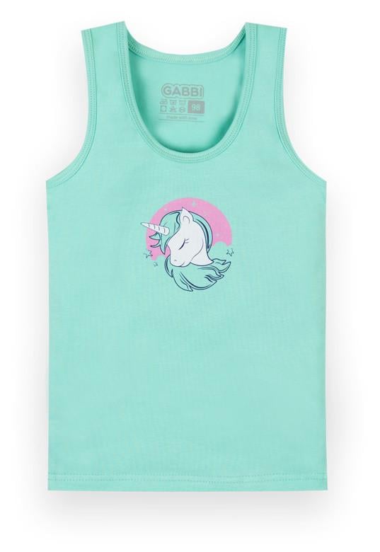Майка детская хлопковая для девочки Gabbi MKD-21-5 98 см Голубой (13106)