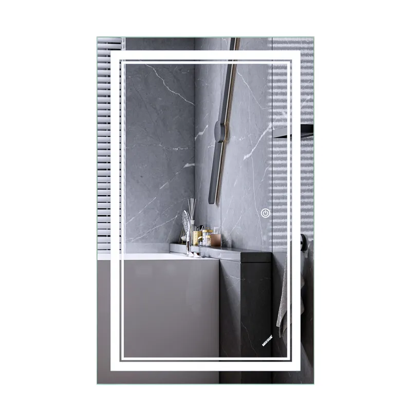 Дзеркало для ванної кімнати MIXXUS Premium QUADRO MR20- LED Touch/Anti-fog/димер 50x80 см (MP6620)