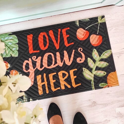 Коврик придверный Love grows here 75х45х0,4 см (KOV_20S006)