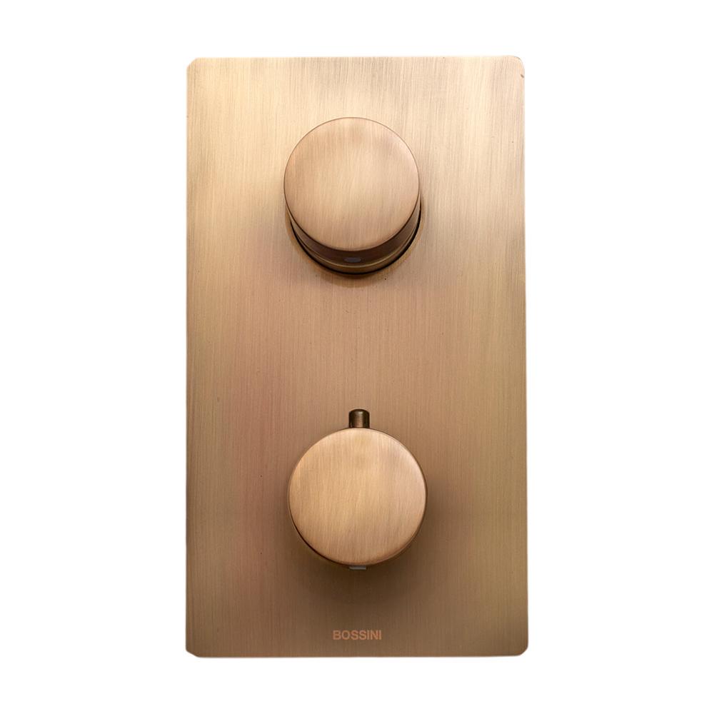 Змішувач для душу Bossini Oki Thermo зовнішня частина 2-5 ways Антична бронза (Z00002000022005)