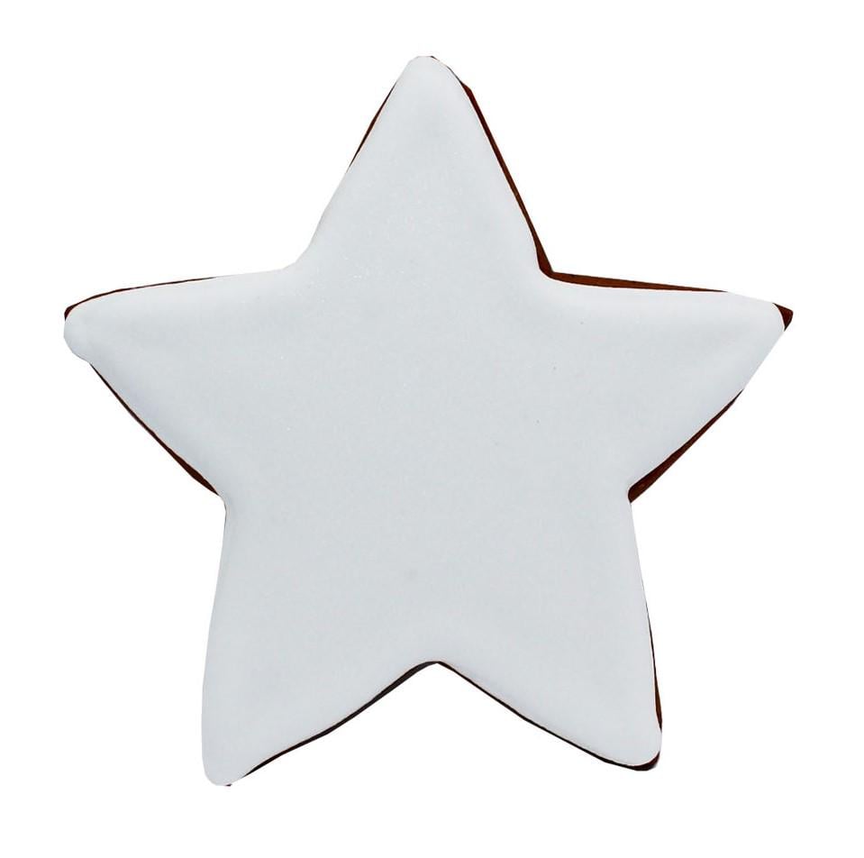 Пряник с индивидуальной печатью Крафт печиво Звезда 13х13 см 62 г