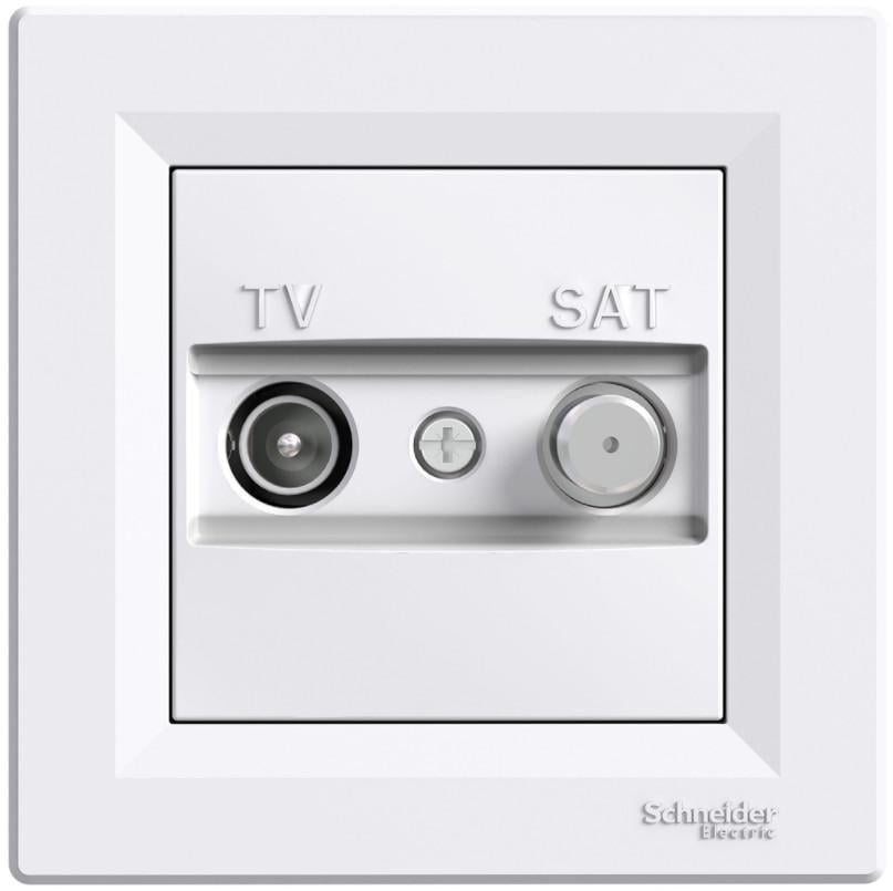 Розетка Schneider Electric Asfora TV-SAT конечная 1дБ Белый (EPH3400421)