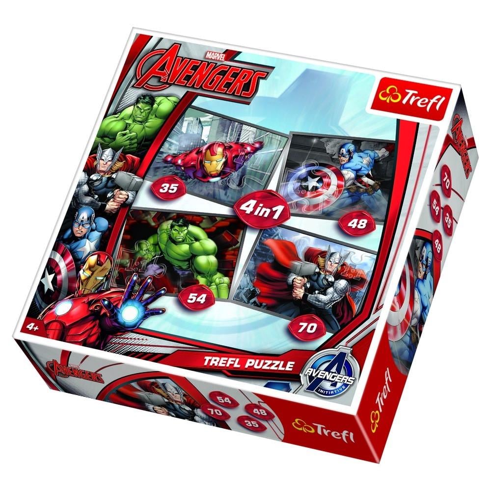 Пазл Trefl Месники 4 шт. 35/48/54/70 ел. (TFL-34245)