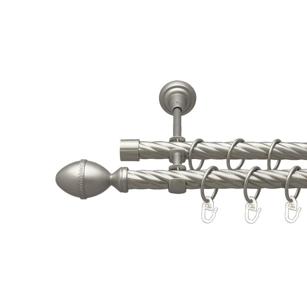 Карниз для штор Orvit Фарже двухрядный скрученный 19/19 мм 240 см Сатин (00-00023252)