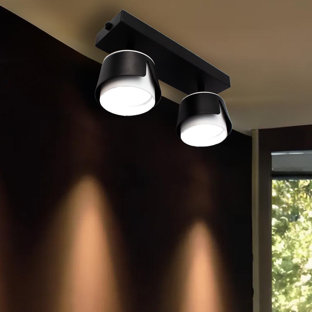 Светильник точечный ESLLSE TELA 2R DL GX53 270x100x135 мм Черно-белый (10532) - фото 6