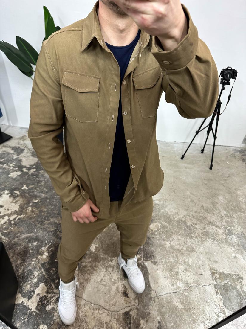 Костюм 52-039 S Коричневий