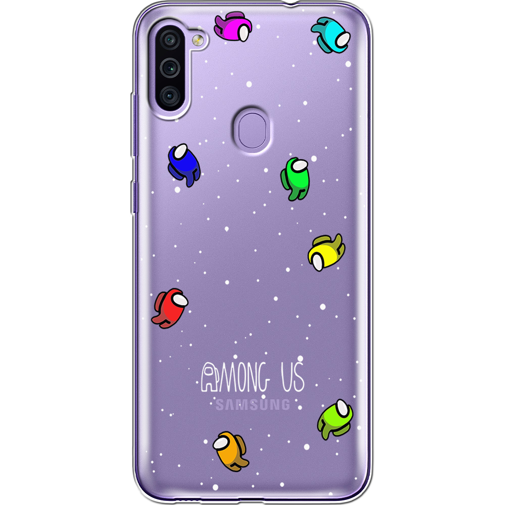 Чохол Boxface Samsung M115 Galaxy M11 Among Us Invisible Прозорий силікон (39780-bk76-39628)