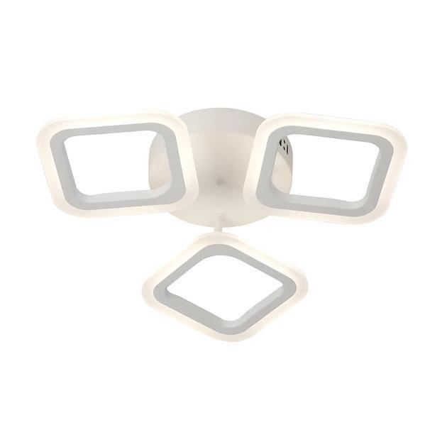 LED-люстра потолочная Valeso с пультом и квадратными плафонами 3000/6500K IP20 G 2929/3 WT 4 42W Белый (28686308)