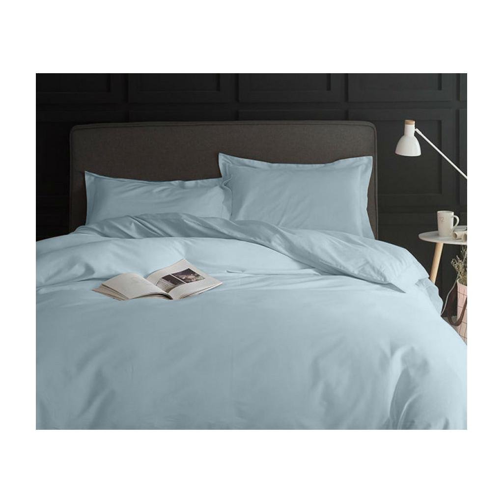 Комплект постельного белья MirSon 0843 Сатин 160х220 см Grey/Blue (2200002024563)