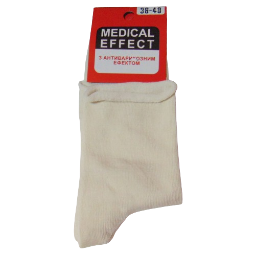 Носки с антиварикозным эффектом Житомир medical effect р. 36-40 Молочный (2181687402)