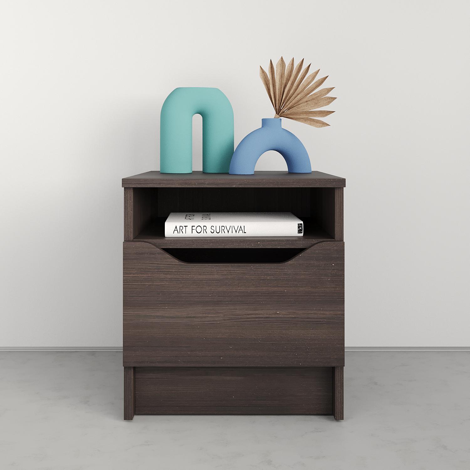 Тумба прикроватная MebelStar Лилу 40x40x44,5 см Дуб ристрето (MBS-1381) - фото 2