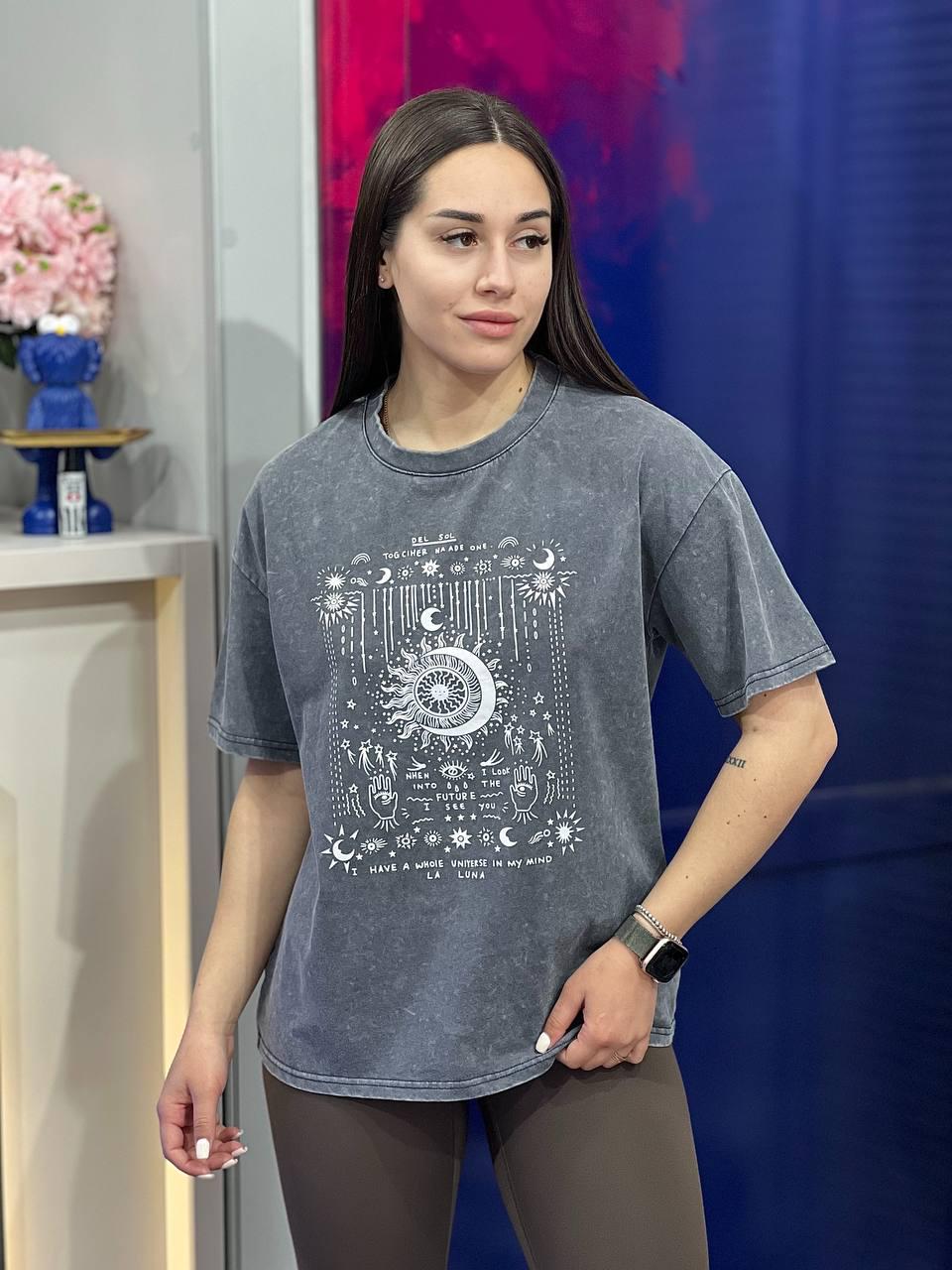 Футболка женская Вселенная OS Черный (#25062-01)