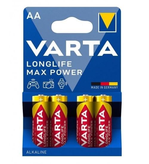Батарейка Varta Longlife Max Power AA 1,5-1,55 В універсальна 4 шт. (629273)