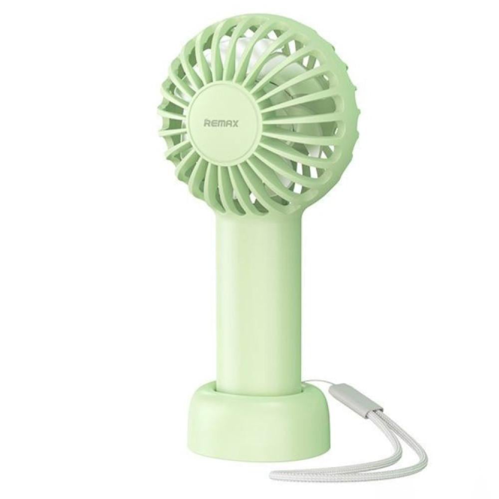 Вентилятор портативный Remax F33 Mini Pro настольный/ручной с аккумулятором 1200 mAh Green (000529)