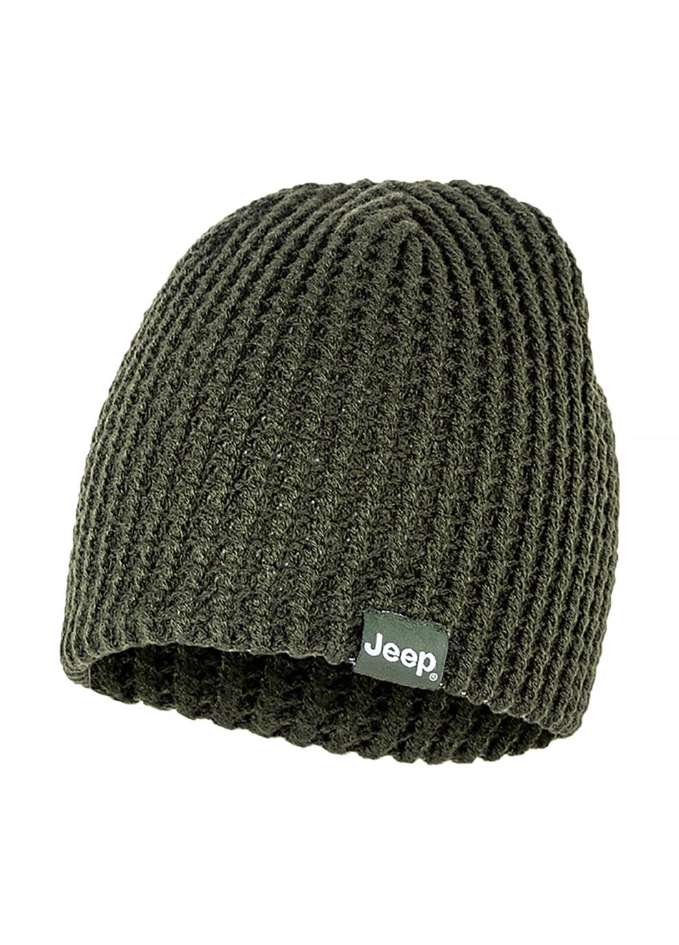 Шапка чоловіча JEEP REVERSIBLE TRICOT HAT J22W One size Хакі (O102597-E844)