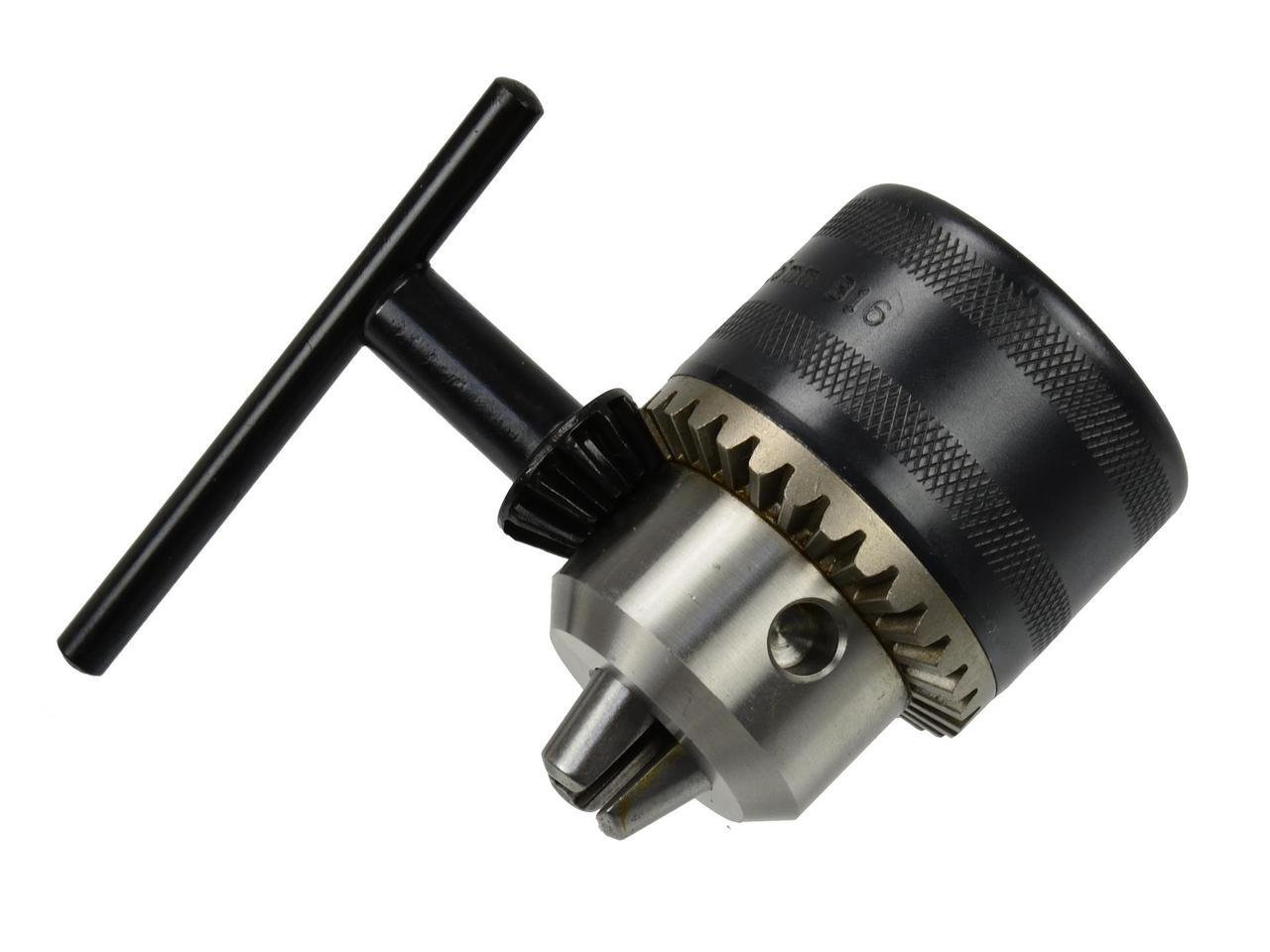 Патрон дриля з ключем GeKo 3-16 мм конус B16 (G00541) Патрон дриля з ключем GeKo 3-16 мм конус B16 (G00541)