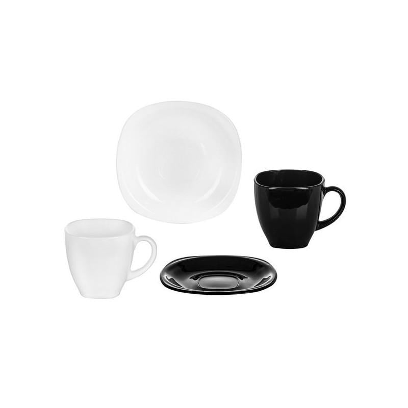 Набор чайный Luminarc Carine Black&White D2371 220 мл (25210925) - фото 3 Набор чайный Luminarc Carine Black&White D2371 220 мл (25210925) - фото 3