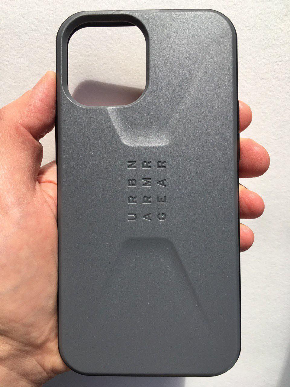 Чохол мілітарі протиударний UAG Civilian 11236D113333 для Iphone 12 Pro Max (6.7") Silver - фото 3