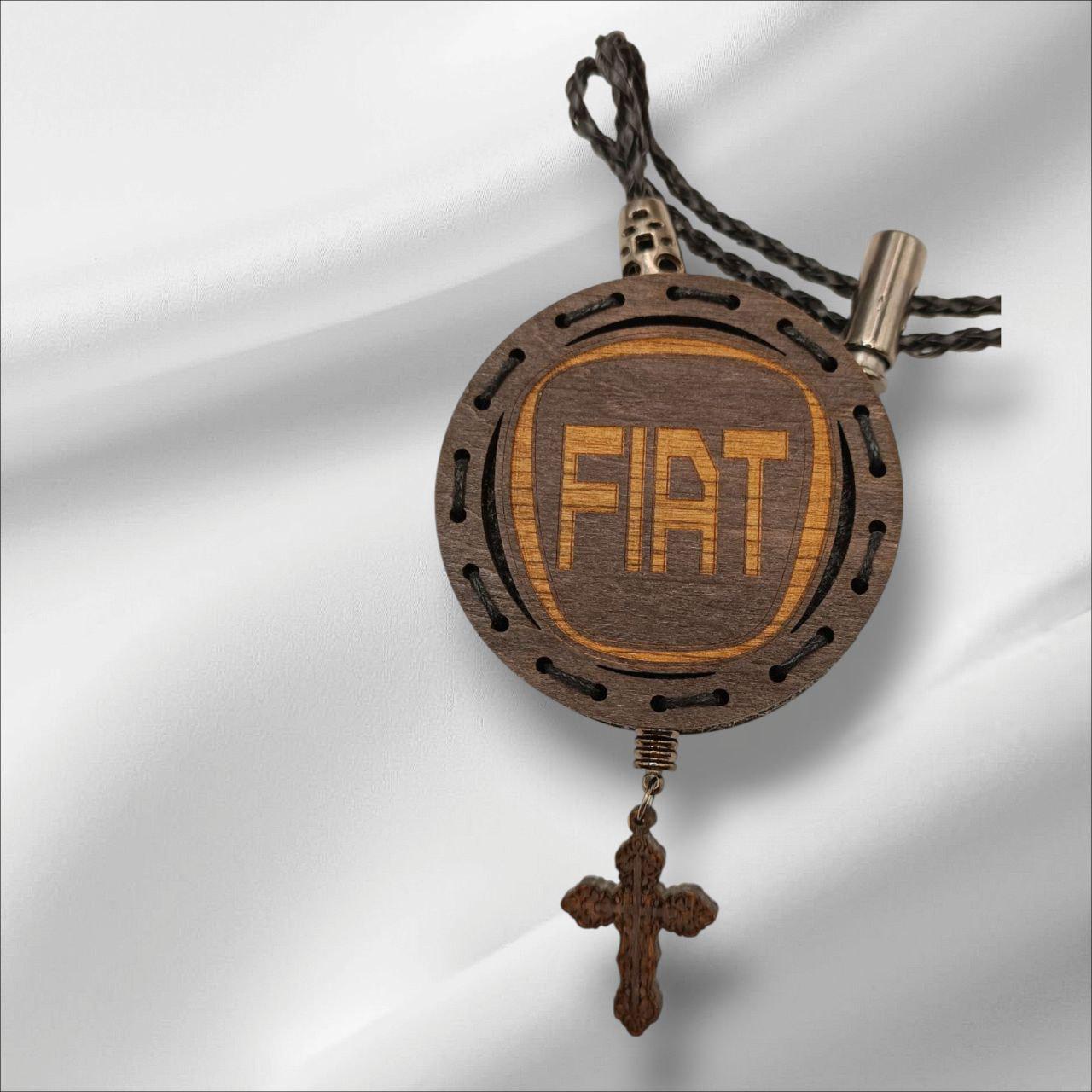 Ароматизатор для авто Fiat из дерева/войлока и аромапарфюм 10 мл (27083348)