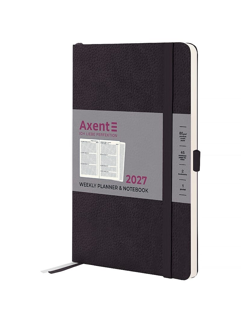 Щотижневик Axent 2027 Partner Soft Skin 125x195 мм Чорний (8509-27-01-A) Щотижневик Axent 2027 Partner Soft Skin 125x195 мм Чорний (8509-27-01-A)