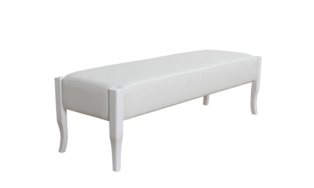 Лавка Лондон оббита еко-шкірою Білий (729931)