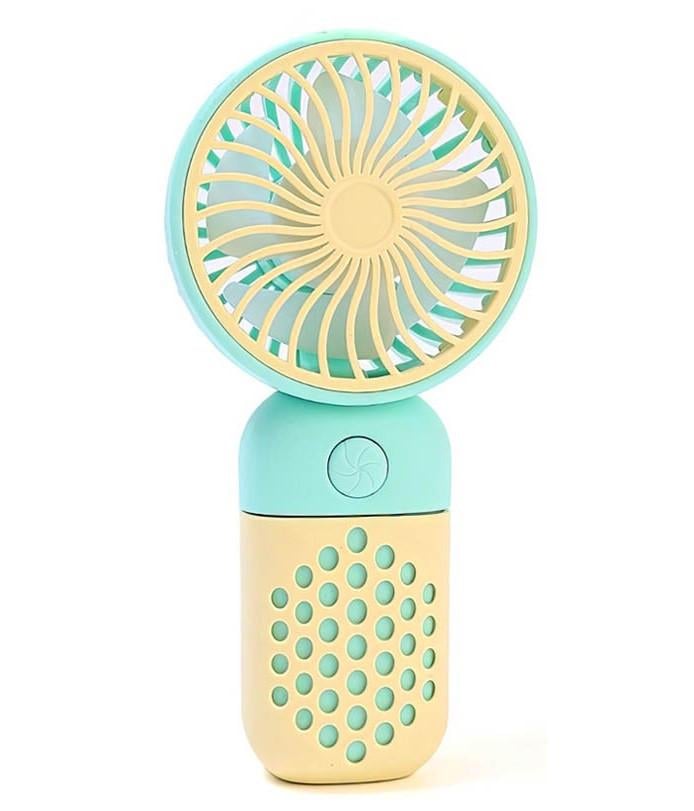 Вентилятор настольный Mini Fan USB на аккумуляторе 13х6х3 см Желтый (MX-00009121J)