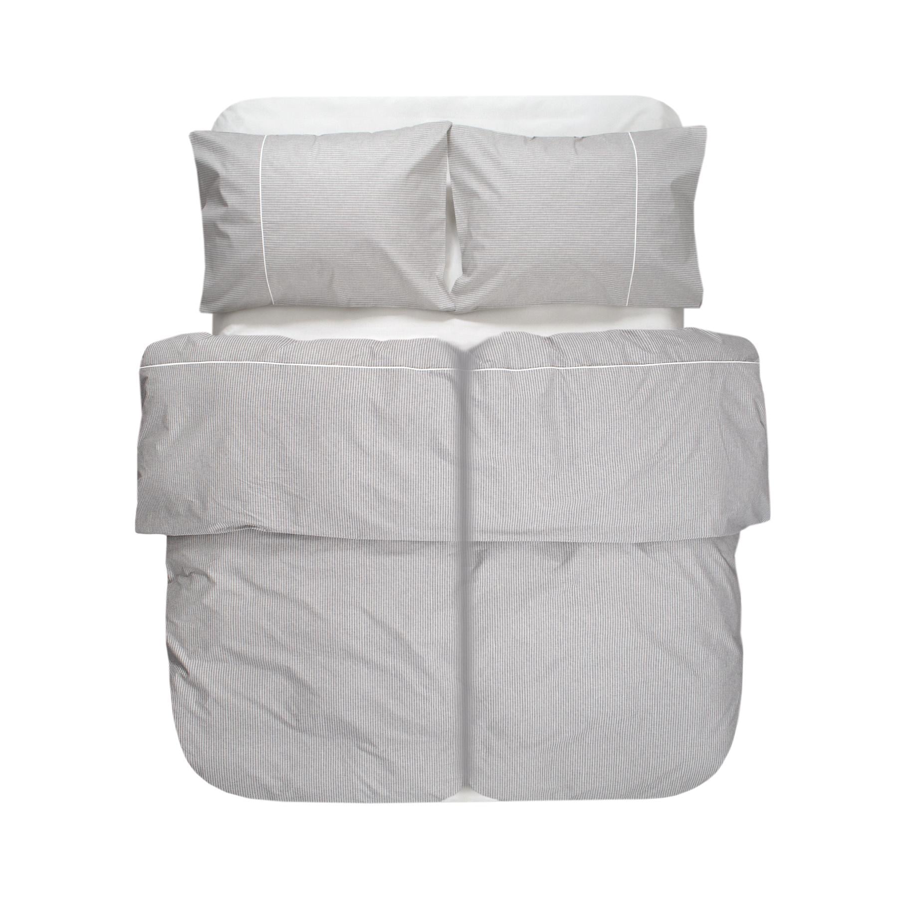 Комплект постельного белья Lotus Home Premium Percale Stripe семейный серый (svt-2000022355766)