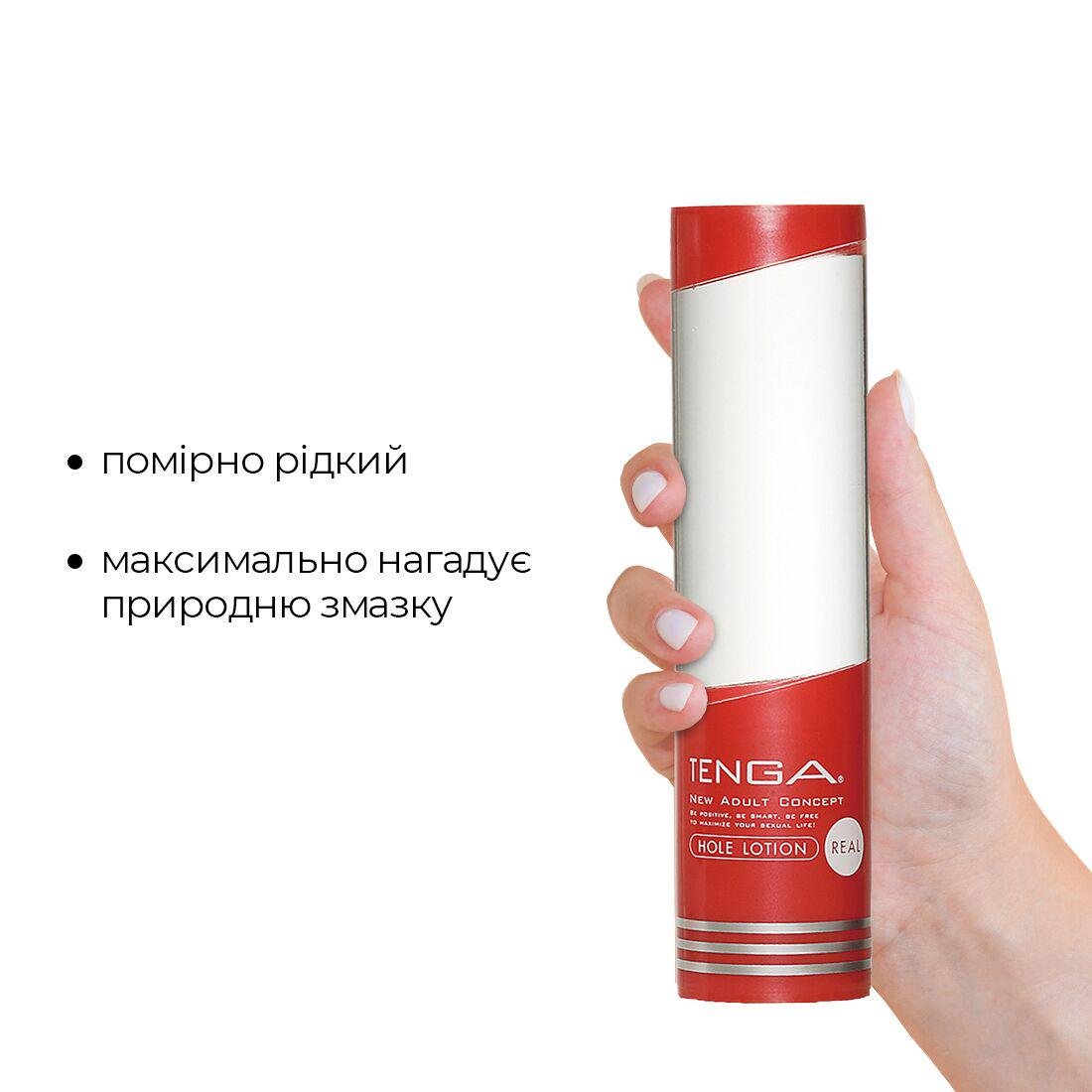 Лубрикант на водной основе Tenga Hole Lotion REAL 170 мл (TLH-002) - фото 2